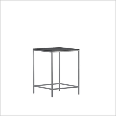 NewYork steel Stehtisch 80 x 80 schwarz schraeg